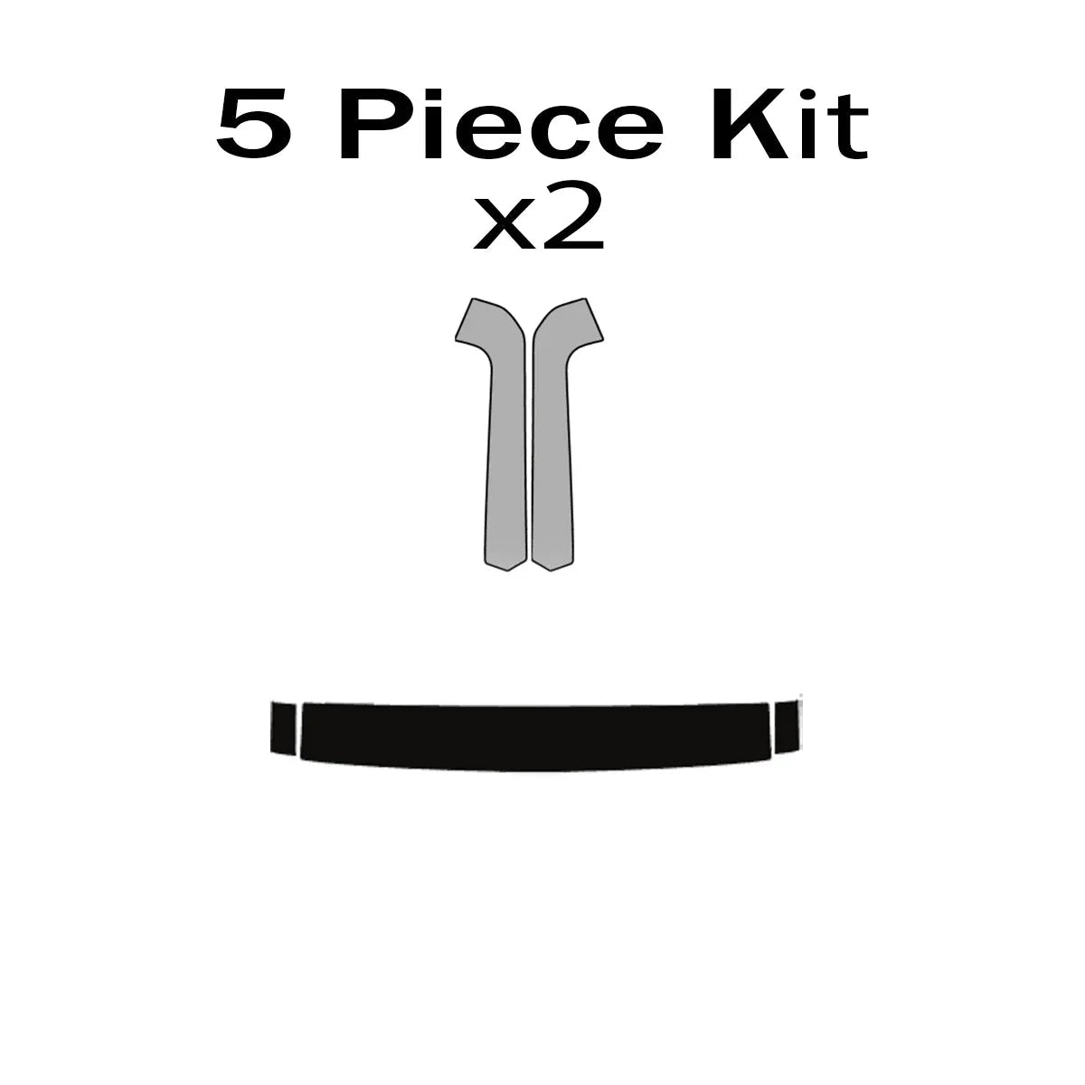 Matte Window Frame Black Out Kit - 2021+ Bronco StickerFab