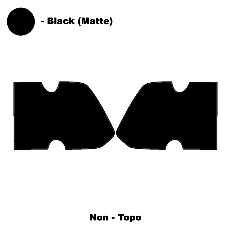 Topo Interior Door Cup Protector Kit - 2021+ Bronco StickerFab
