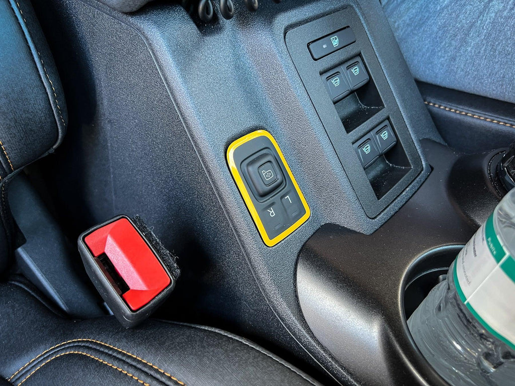 Mirror Adjustment Switch Outline Overlay (Standard Series) - 2021+ Bronco StickerFab