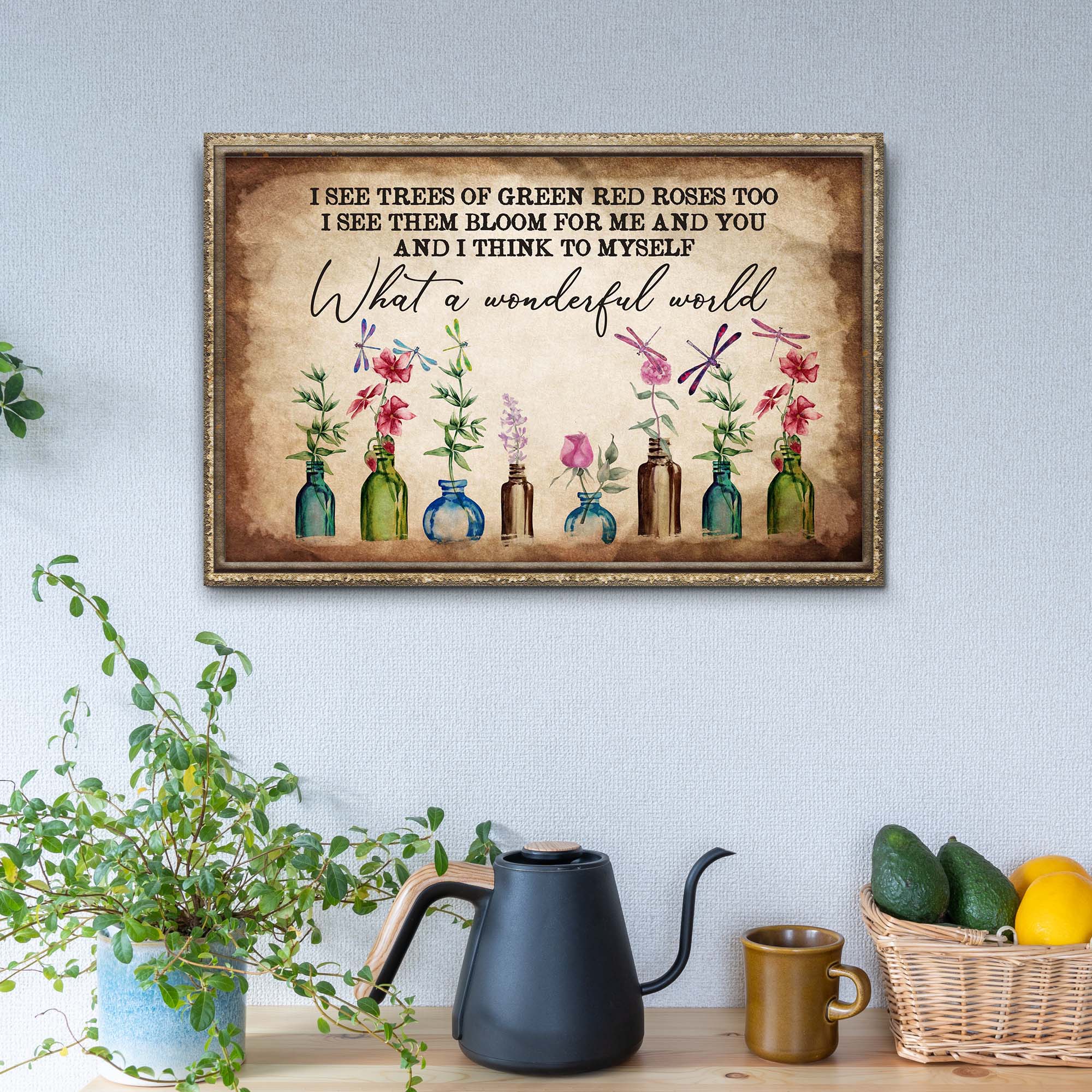 What A Wonderful World Sign X Tailored Canvases