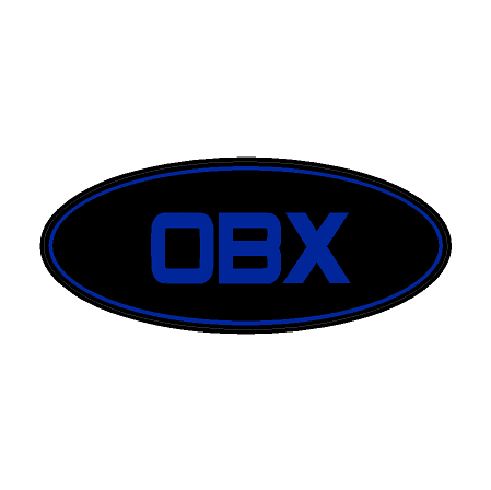 "OBX" Rear Oval Emblem Overlays (Printed Series) - 2021-2024 Bronco Outer Banks StickerFab