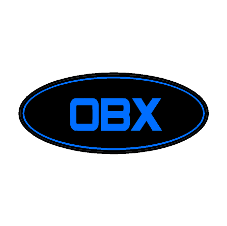 "OBX" Rear Oval Emblem Overlays (Printed Series) - 2021-2024 Bronco Outer Banks StickerFab