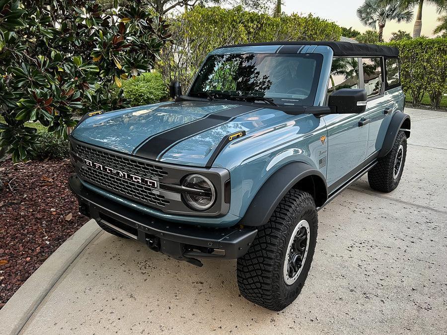 Offset Racing Hood Stripes V1 - 2021+ Bronco StickerFab