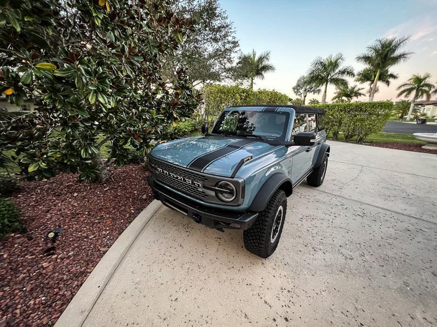 Offset Racing Hood Stripes V1 - 2021+ Bronco StickerFab