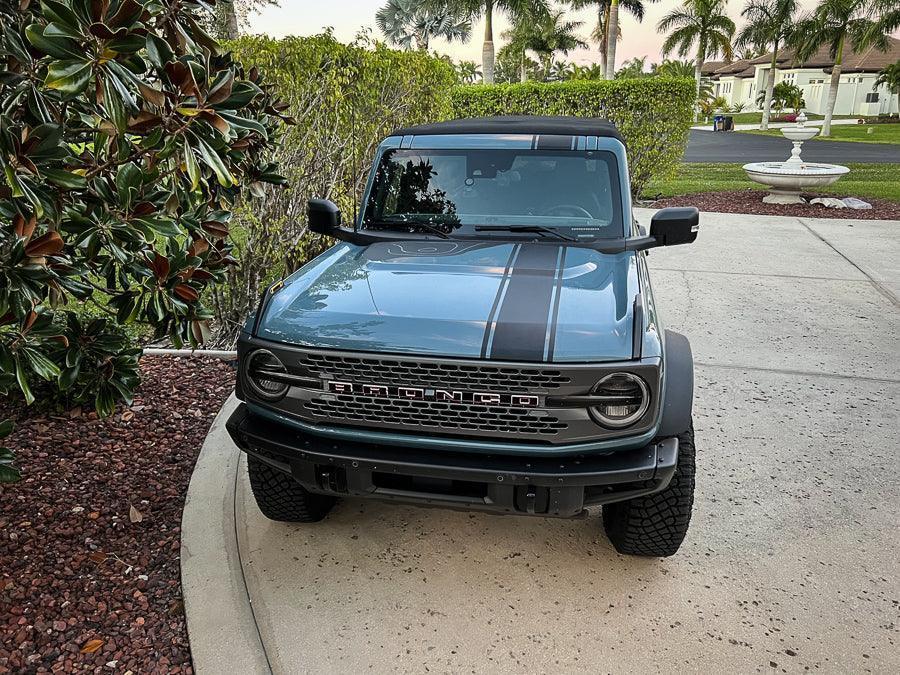 Offset Racing Hood Stripes V1 - 2021+ Bronco StickerFab