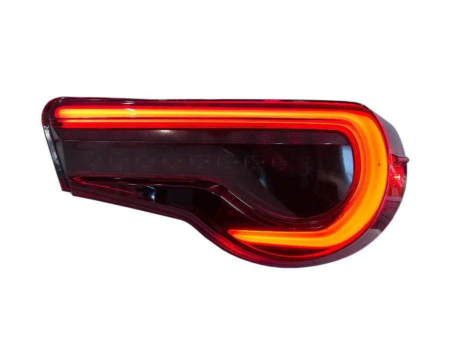 OLM OE Plus Linear Style Sequential Tail Light Overlays (Dark, Light, Red, or Yellow) - 2017-2021 Toyota 86 / Subaru BRZ StickerFab