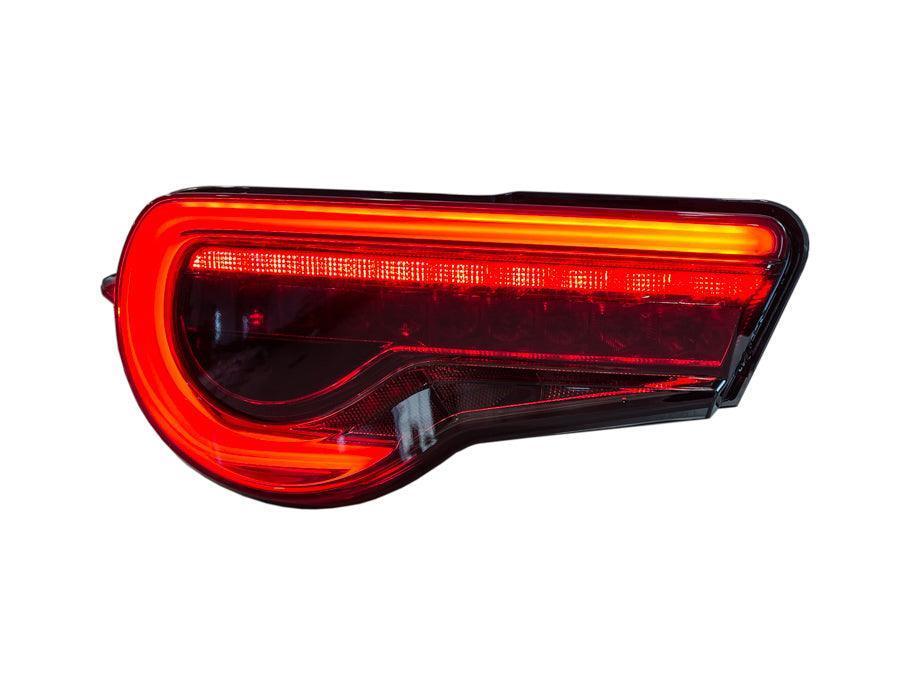 OLM OE Plus Linear Style Sequential Tail Light Overlays (Dark, Light, Red, or Yellow) - 2017-2021 Toyota 86 / Subaru BRZ StickerFab