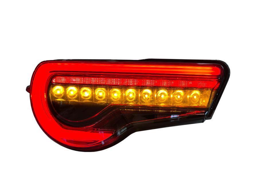 OLM OE Plus Linear Style Sequential Tail Light Overlays (Dark, Light, Red, or Yellow) - 2017-2021 Toyota 86 / Subaru BRZ StickerFab