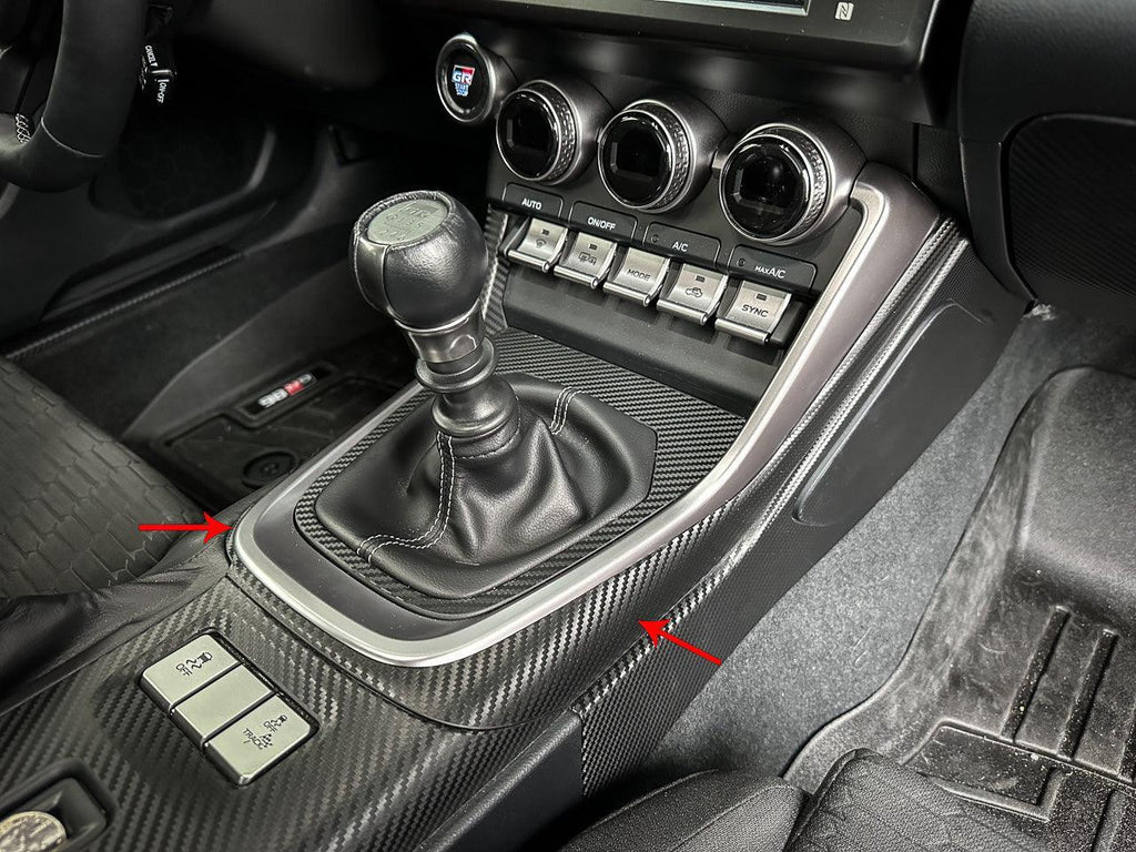 Outer Shifter Trim 3D Carbon Overlay - 2022+ BRZ / GR86 StickerFab