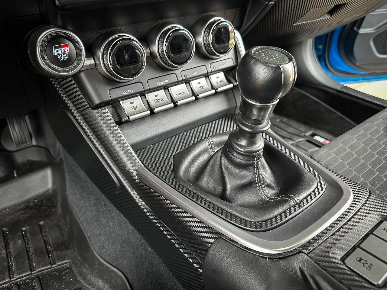 Outer Shifter Trim 3D Carbon Overlay - 2022+ BRZ / GR86 StickerFab