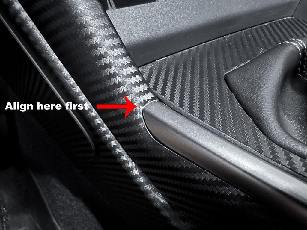Outer Shifter Trim 3D Carbon Overlay - 2022+ BRZ / GR86 StickerFab