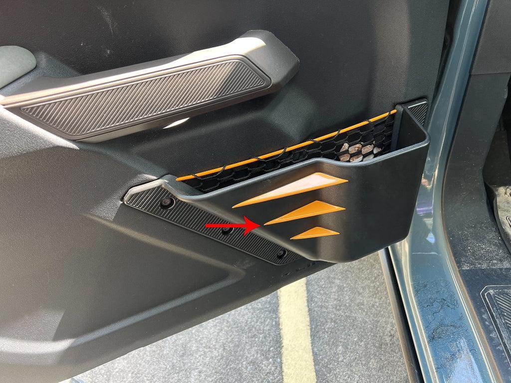 Printed Series ABS Bin Fin Overlays (Front) - 2021+ Bronco StickerFab