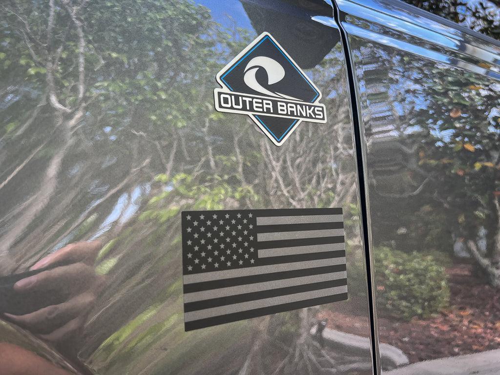 Printed Series American Flag Fender Stickers - 2021+ Bronco / Bronco Sport / Jeep / Universal StickerFab