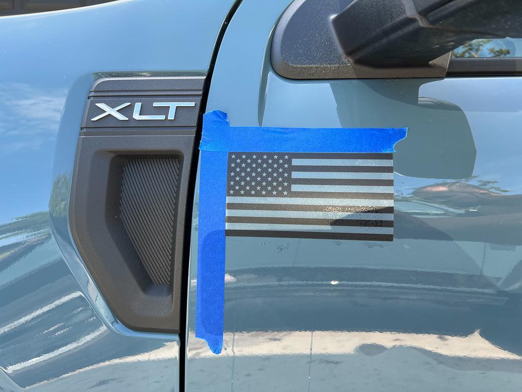 Printed Series American Flag Fender Stickers - 2021+ Bronco / Bronco Sport / Jeep / Universal StickerFab