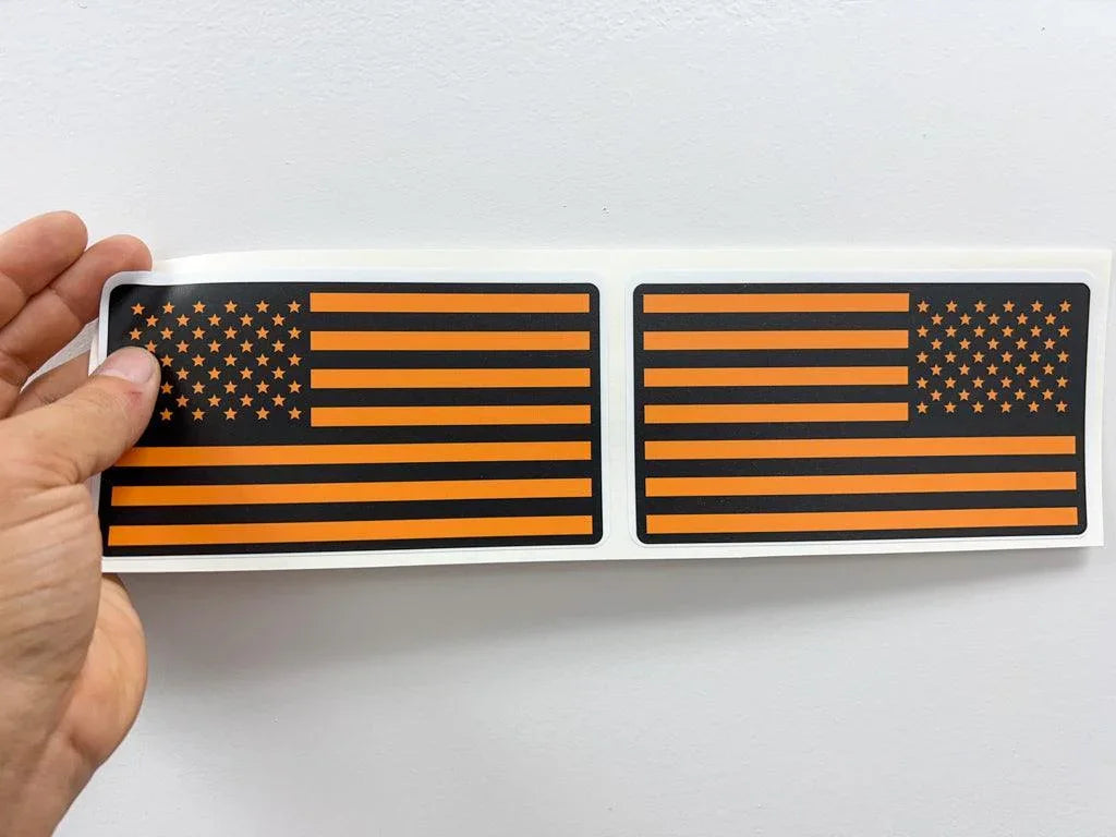 Printed Series American Flag Fender Stickers - 2021+ Bronco / Bronco Sport / Jeep / Universal StickerFab