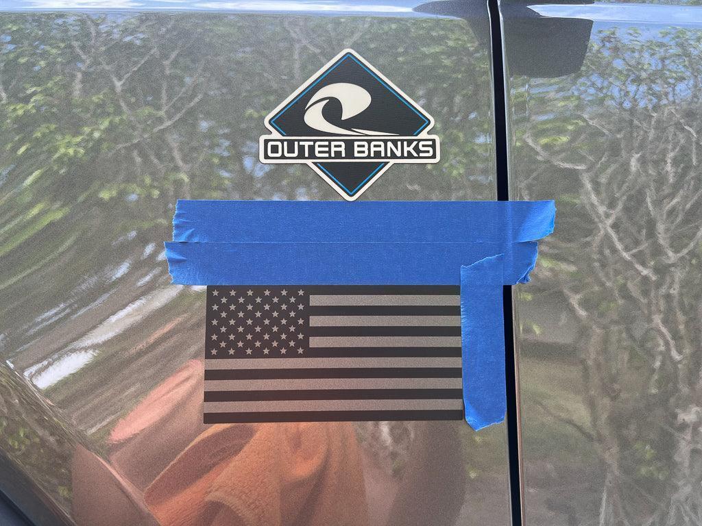 Printed Series American Flag Fender Stickers - 2021+ Bronco / Bronco Sport / Jeep / Universal StickerFab