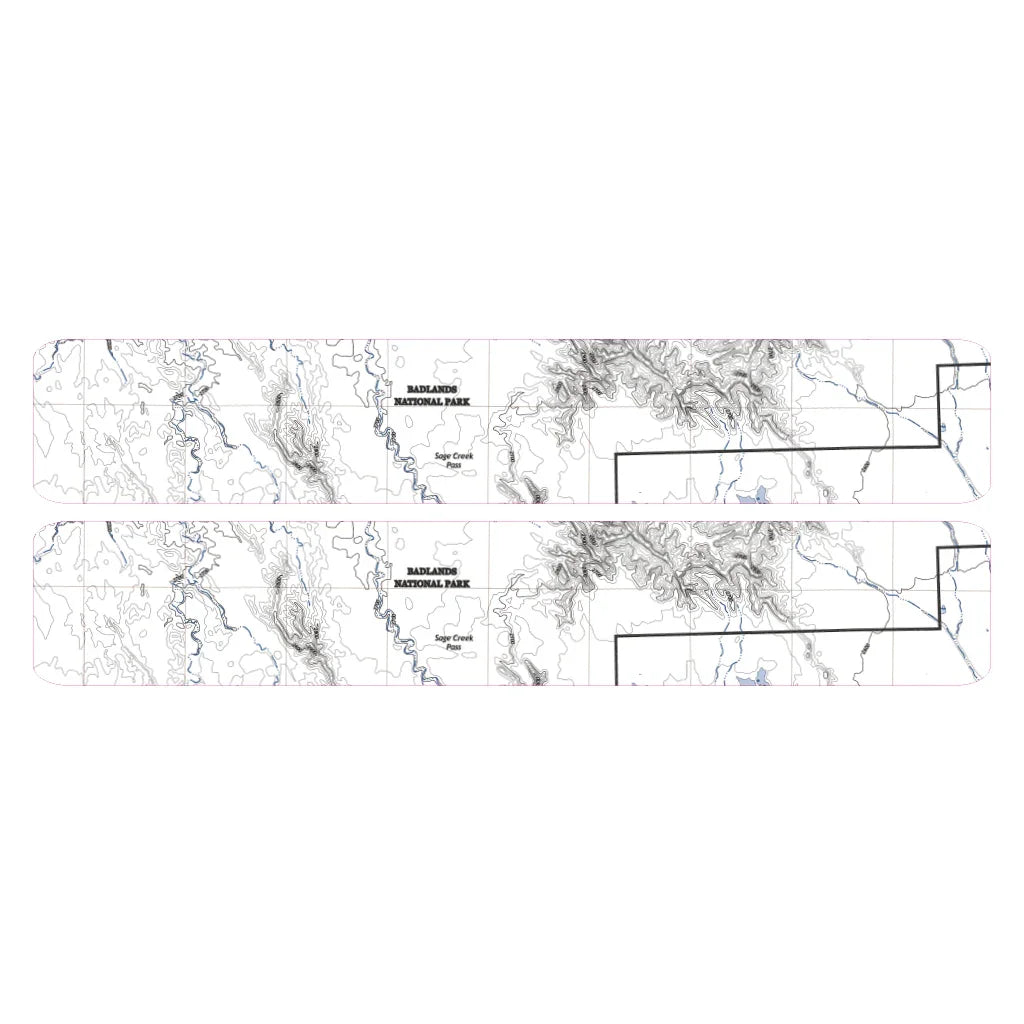 Printed Series Door Sill Protectors - 2021+ Bronco 2/4 Door StickerFab