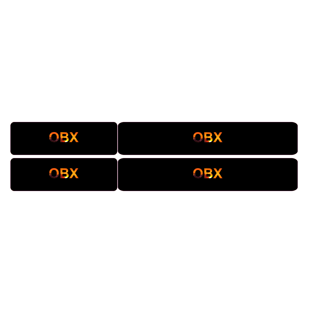 Printed Series Door Sill Protectors - 2021+ Bronco 2/4 Door StickerFab