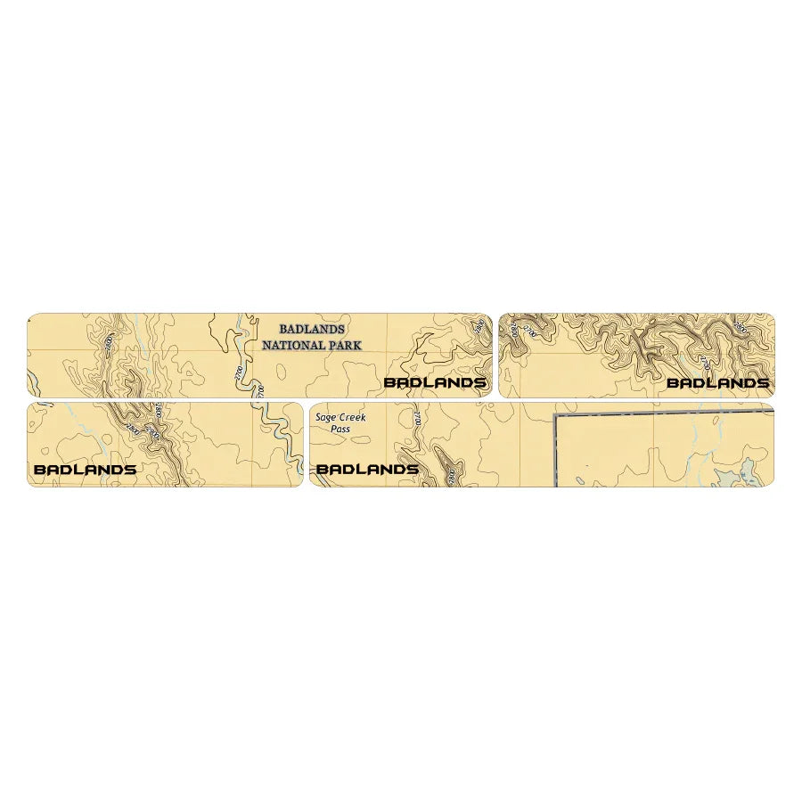 Printed Series Door Sill Protectors - 2021+ Bronco 2/4 Door StickerFab