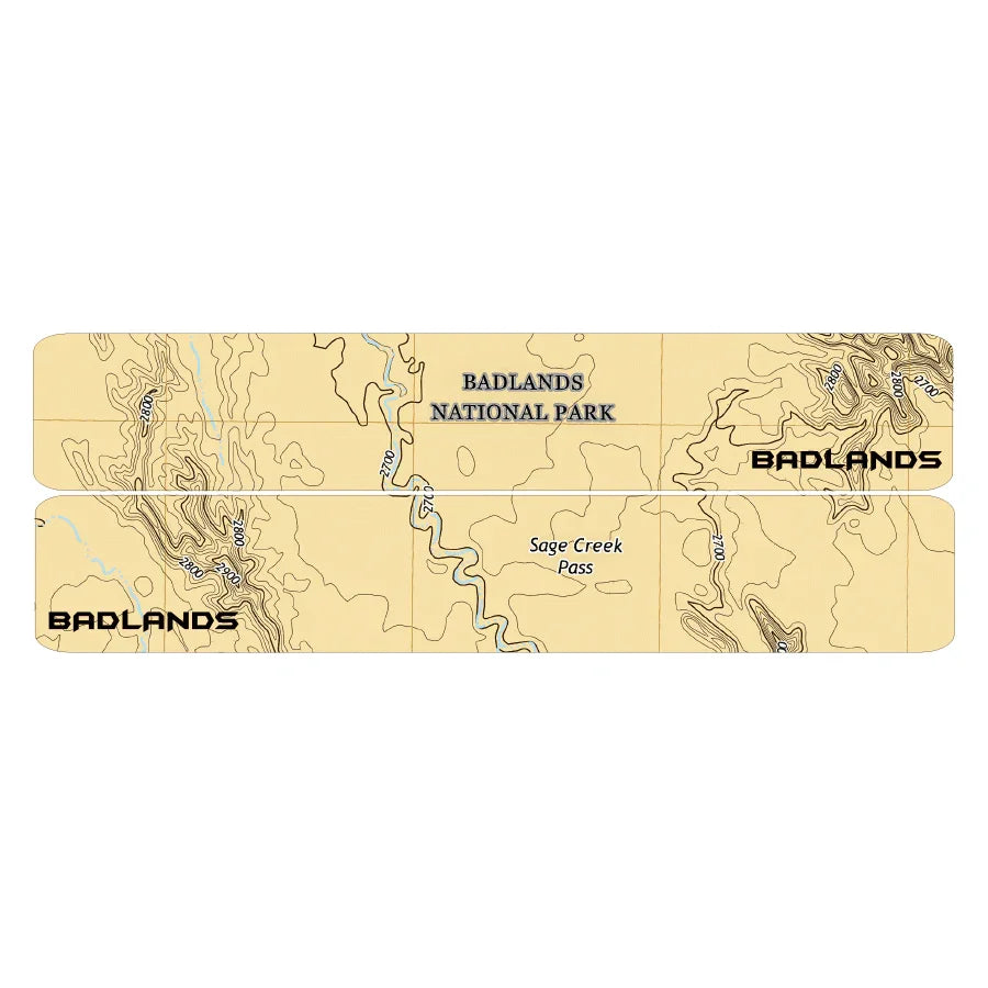 Printed Series Door Sill Protectors - 2021+ Bronco 2/4 Door StickerFab
