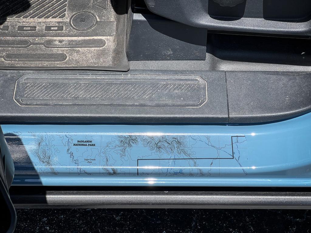Printed Series Door Sill Protectors - 2021+ Bronco 2/4 Door StickerFab