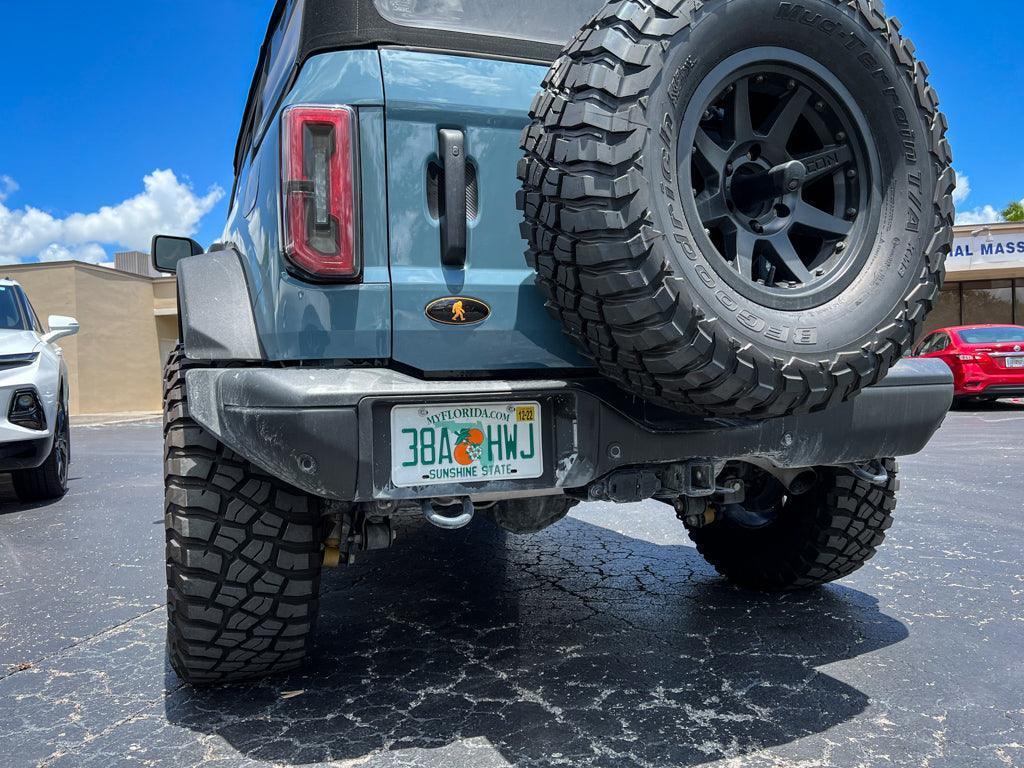Printed Series Ford Bronco Rear Oval Emblem Overlays (Full Print) - 2021+ Bronco / Bronco Sport StickerFab