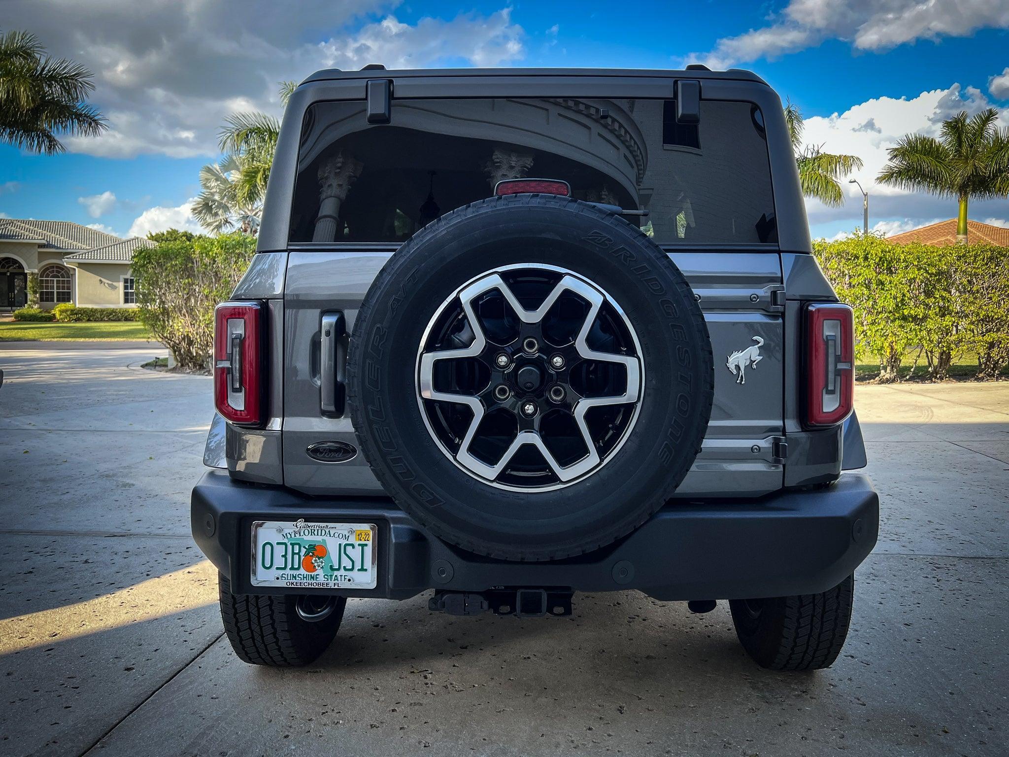 Printed Series Ford Bronco Rear Oval Emblem Overlays (Full Print) - 2021+ Bronco / Bronco Sport StickerFab