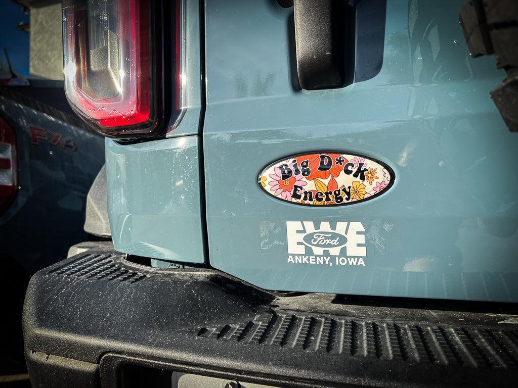 Printed Series Ford Bronco Rear Oval Emblem Overlays (Full Print) - 2021+ Bronco / Bronco Sport StickerFab