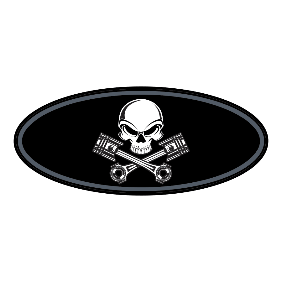 Printed Series Ford Bronco Rear Oval Emblem Overlays (Full Print) - 2021+ Bronco / Bronco Sport StickerFab