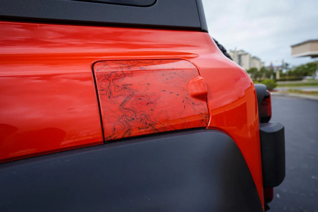 Printed Series Fuel Door Overlay - 2021+ Bronco Raptor StickerFab
