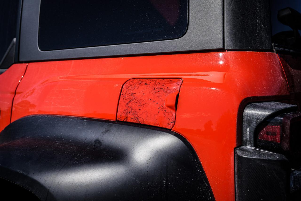Printed Series Fuel Door Overlay - 2021+ Bronco Raptor StickerFab