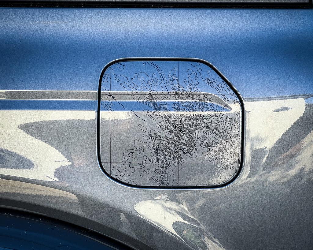 Printed Series Fuel Door Overlay - 2021+ Bronco StickerFab