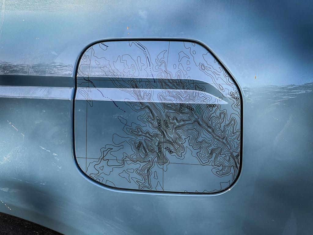 Printed Series Fuel Door Overlay - 2021+ Bronco StickerFab