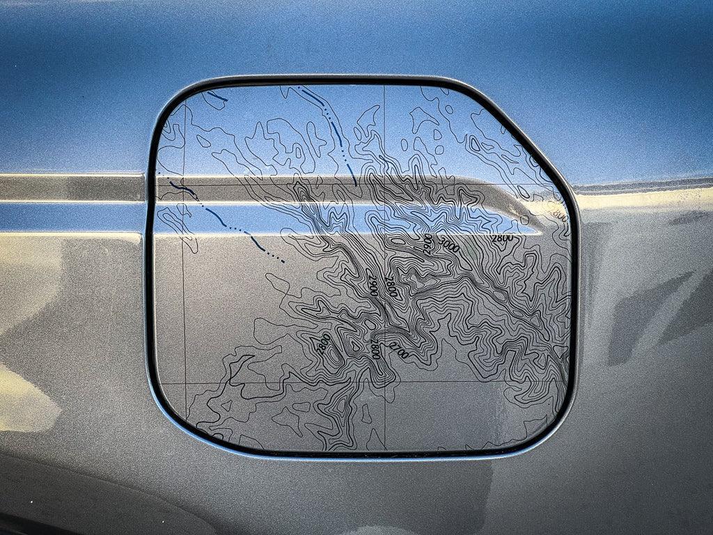 Printed Series Fuel Door Overlay - 2021+ Bronco StickerFab