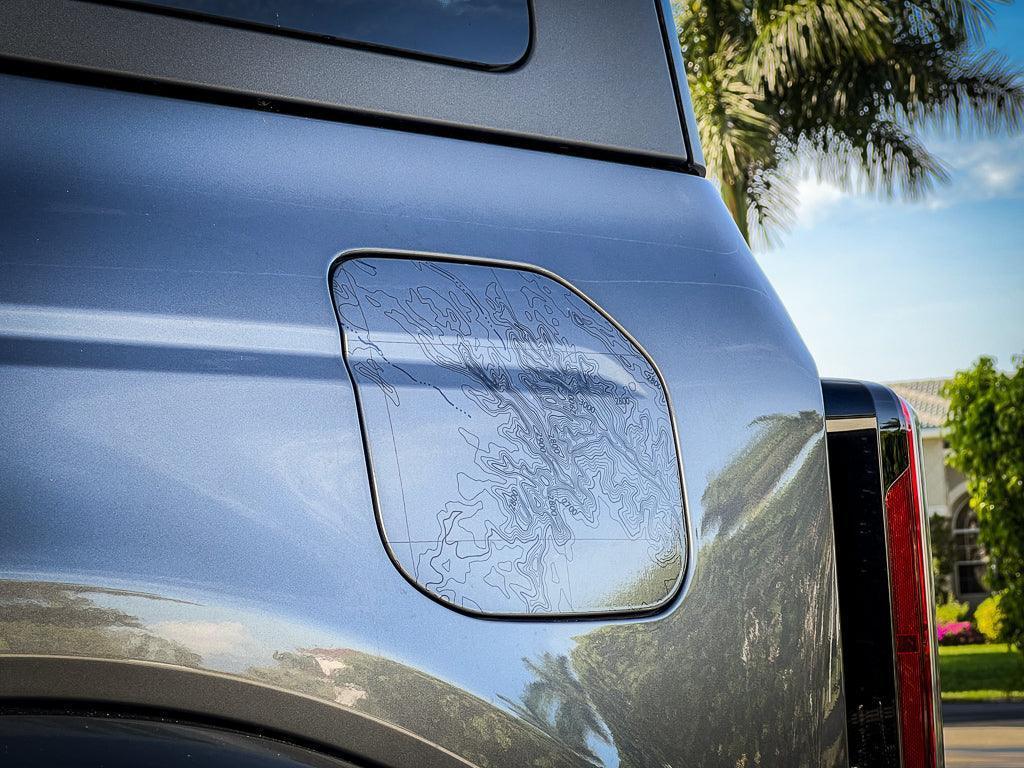 Printed Series Fuel Door Overlay - 2021+ Bronco StickerFab