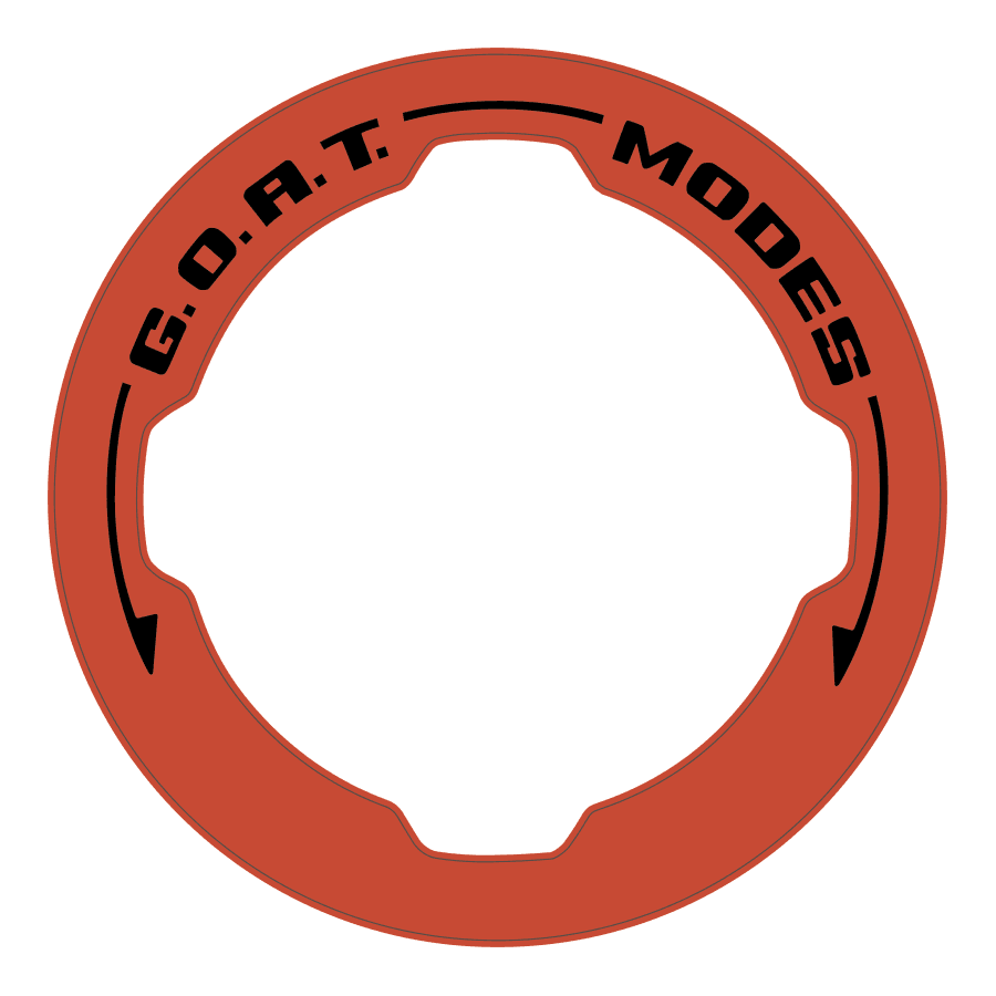 GOAT Mode Dial Ring Overlay V2 - 2021+ Bronco StickerFab