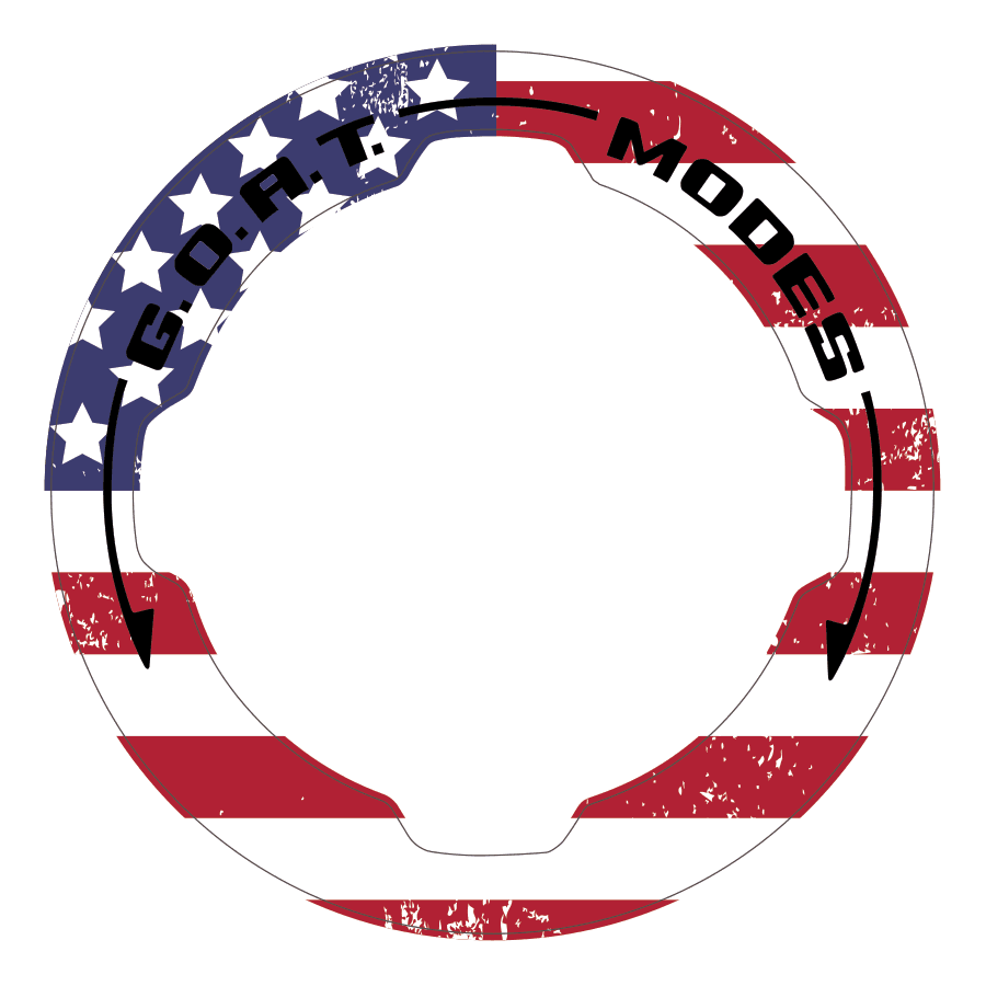 GOAT Mode Dial Ring Overlay V2 - 2021+ Bronco StickerFab