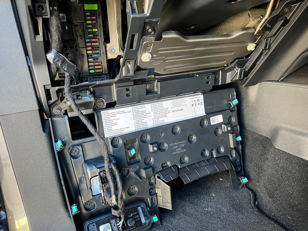 Printed Series Interior Under Steering Wheel Fuses Label - 2021+ Bronco StickerFab