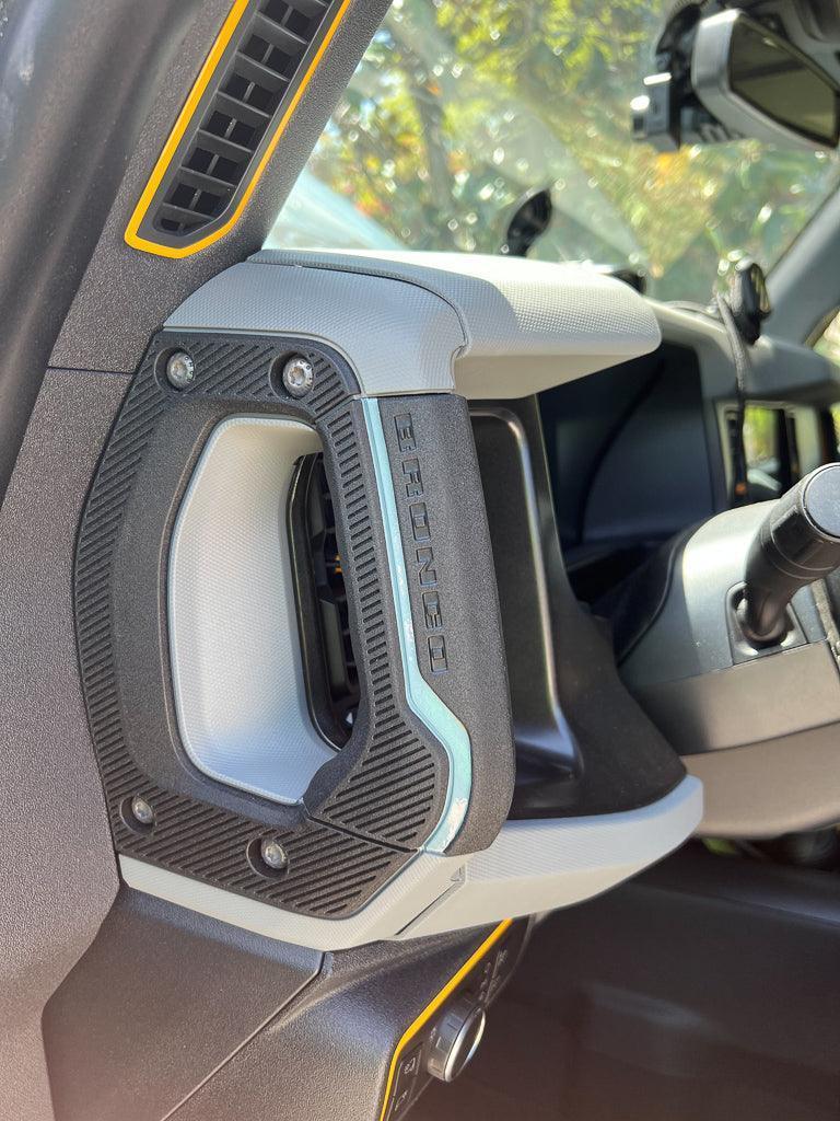 Printed Series Outer Grab Handle Stripe Overlays (Full Coverage) - 2021+ Bronco StickerFab