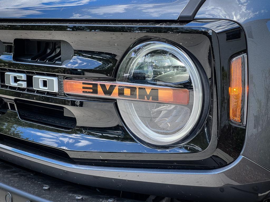 Printed Series  Signature DRL Bar Overlays - 2021+ Bronco (Signature Headlights) StickerFab