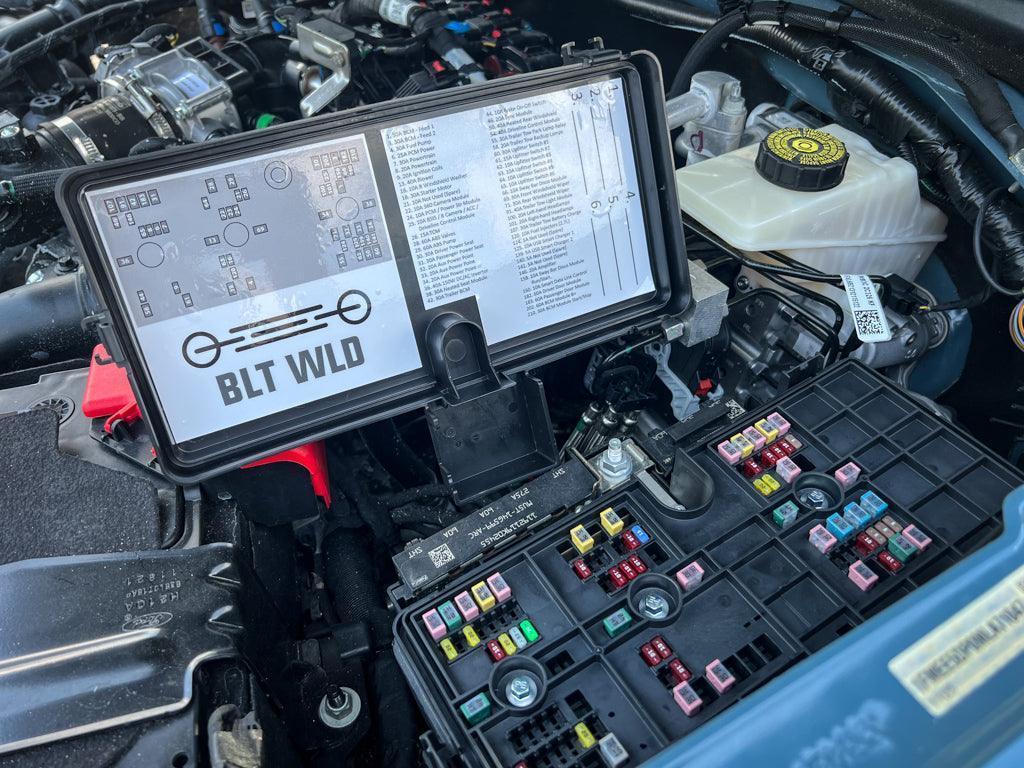 Printed Series Underhood Fuse Box Lid Labels - 2021+ Bronco StickerFab