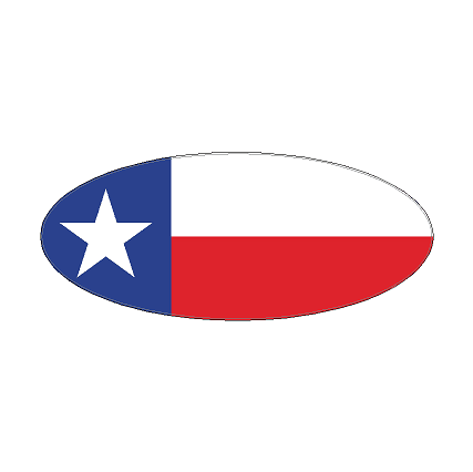 Printed Series US States Ford Bronco Rear Oval Emblem Overlay (Full Print) - 2021-2024 Bronco / Bronco Sport StickerFab