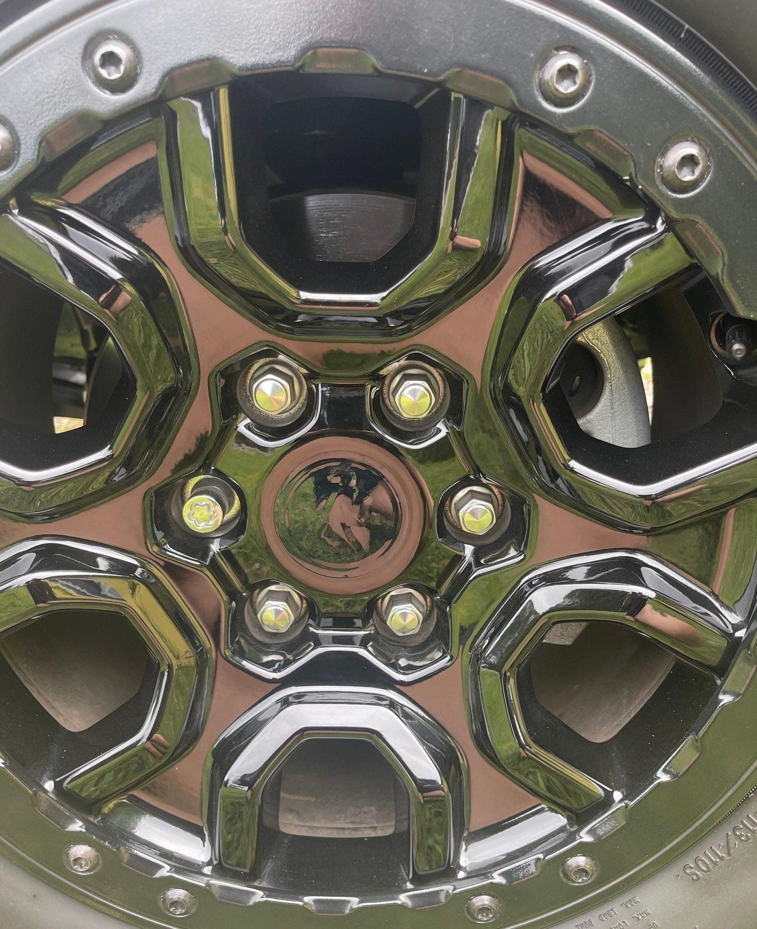 Printed Series Wheel Cap Overlays - 2021+ Bronco StickerFab
