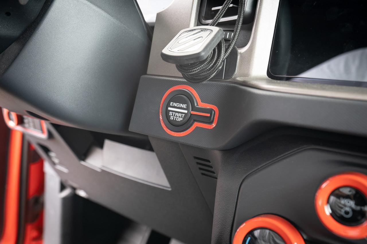 Push to Start Outline Overlay (Printed Series Vinyl) - 2021+ Bronco StickerFab