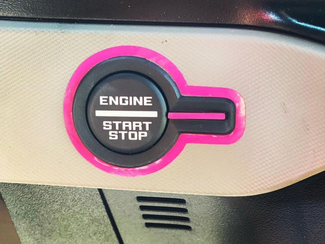 Push to Start Trim Outline (Standard Series) - 2021+ Bronco StickerFab