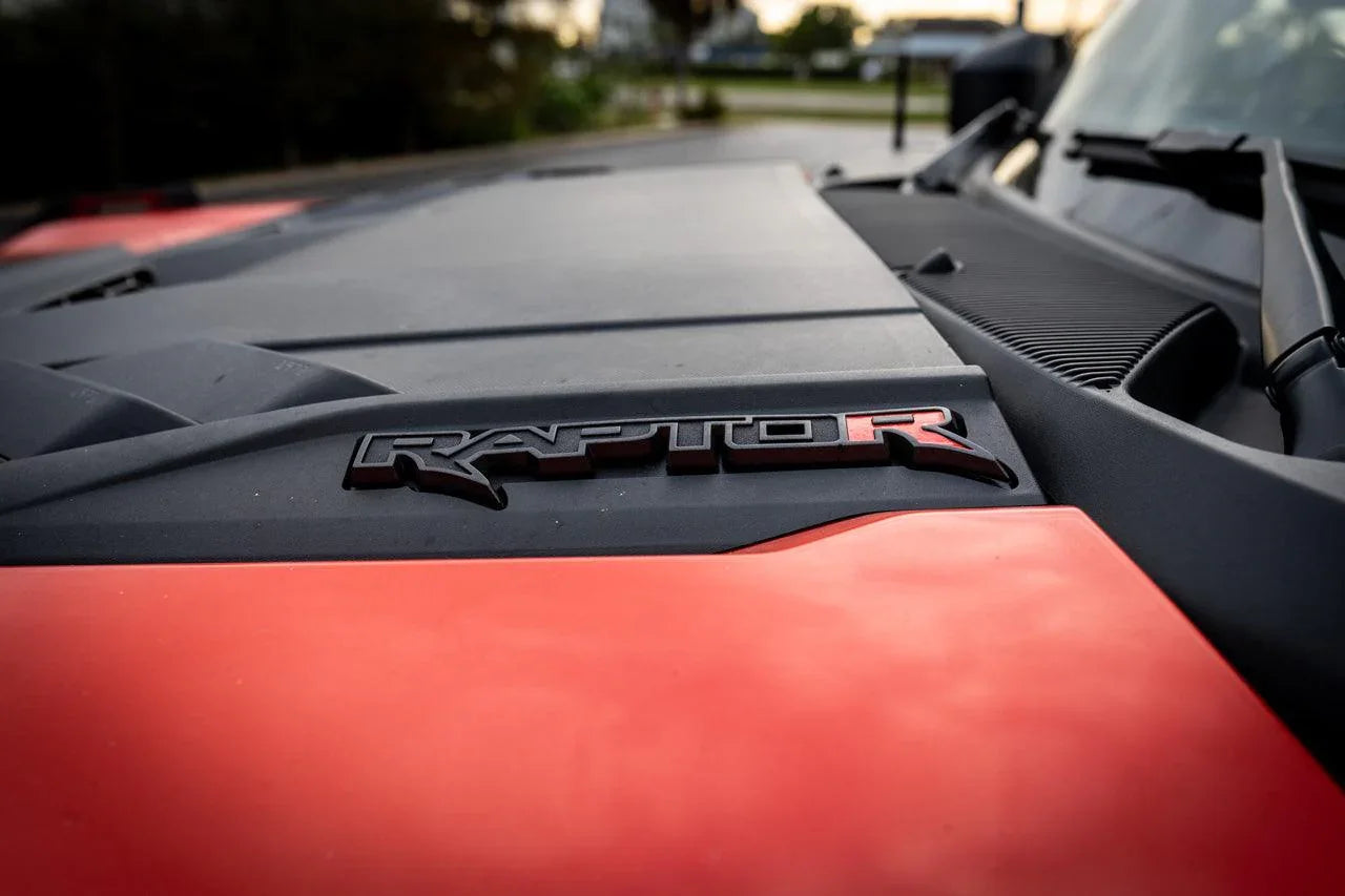 R Inlay for Hood Emblems - 2022+ Bronco Raptor StickerFab
