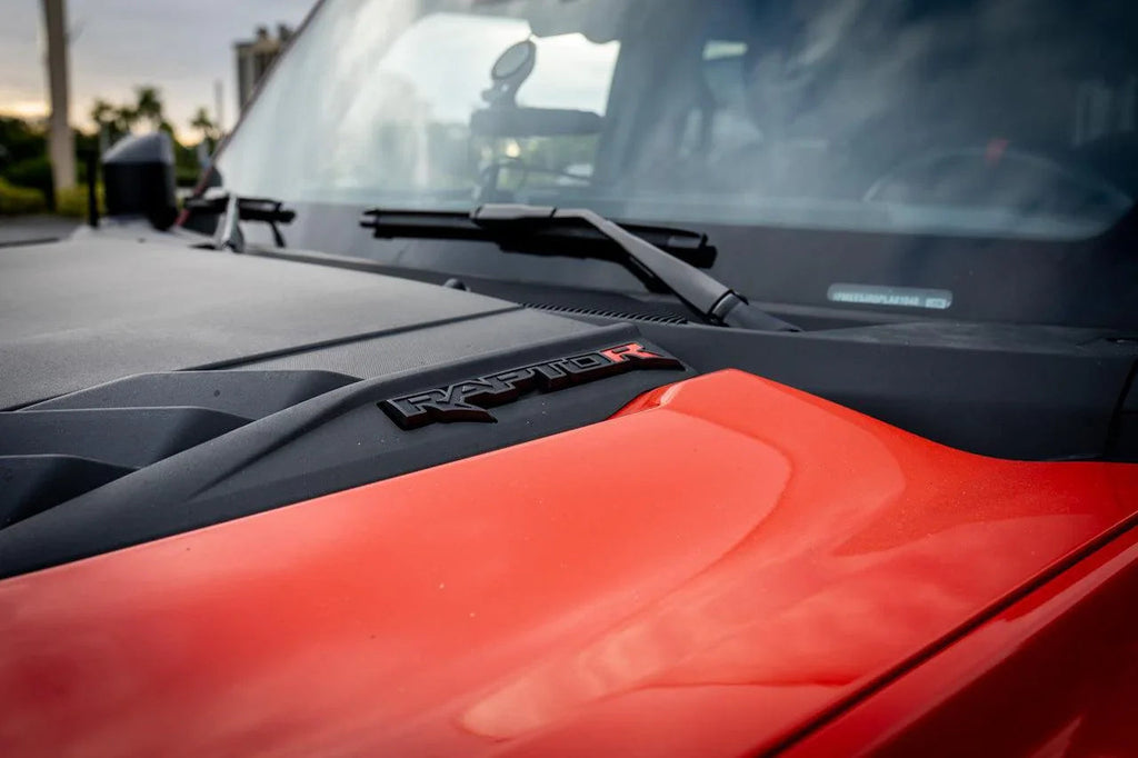 R Inlay for Hood Emblems - 2022+ Bronco Raptor StickerFab