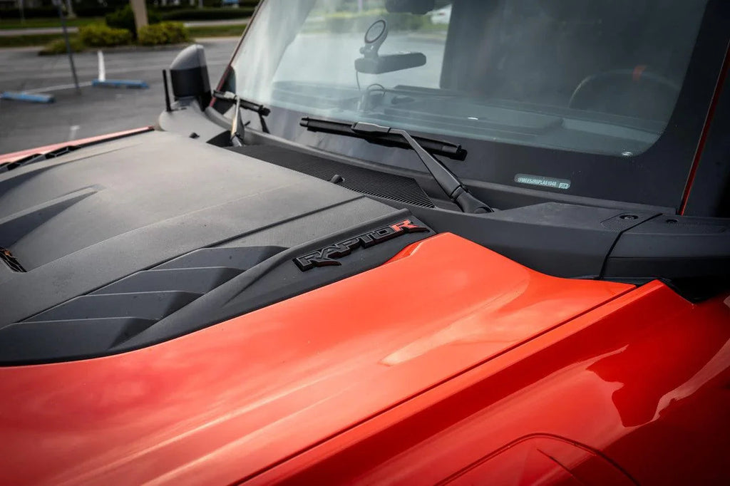 R Inlay for Hood Emblems - 2022+ Bronco Raptor StickerFab