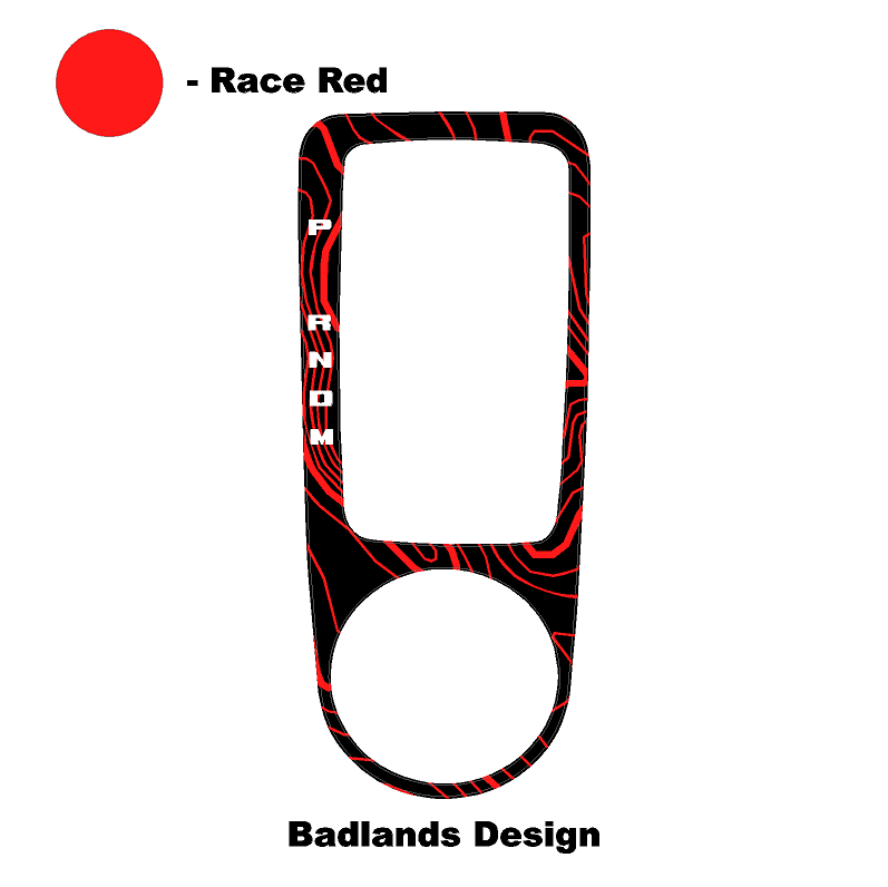 Topo Automatic Shifter Overlay (Printed Series) - 2021+ Bronco Automatic StickerFab