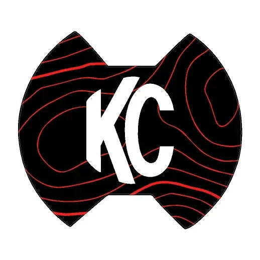 KC HiLITES 6" SlimLite LED Cover Topo Overlays - Universal StickerFab